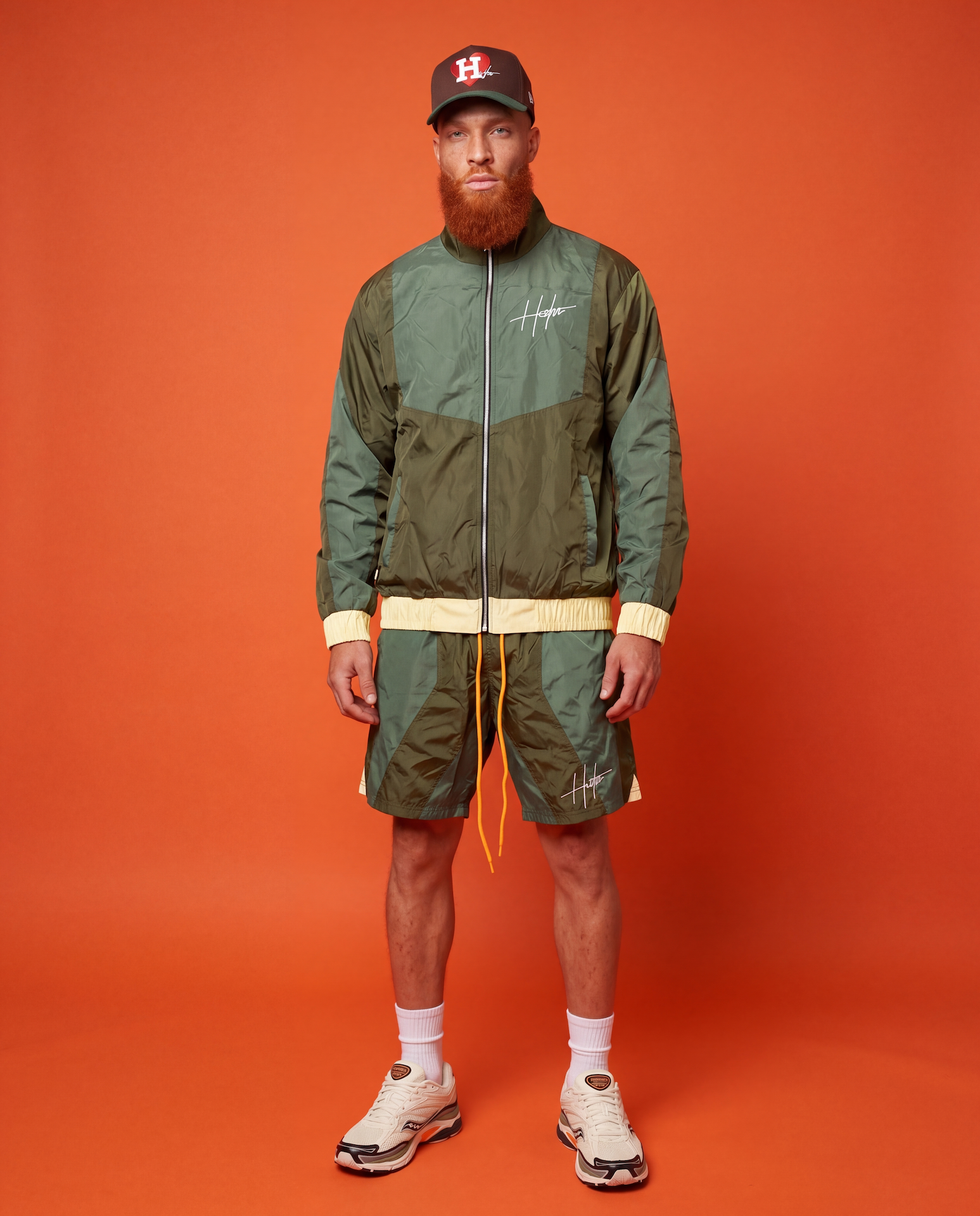 TRACK MEET "WINDBREAKER JACKET" GREEN