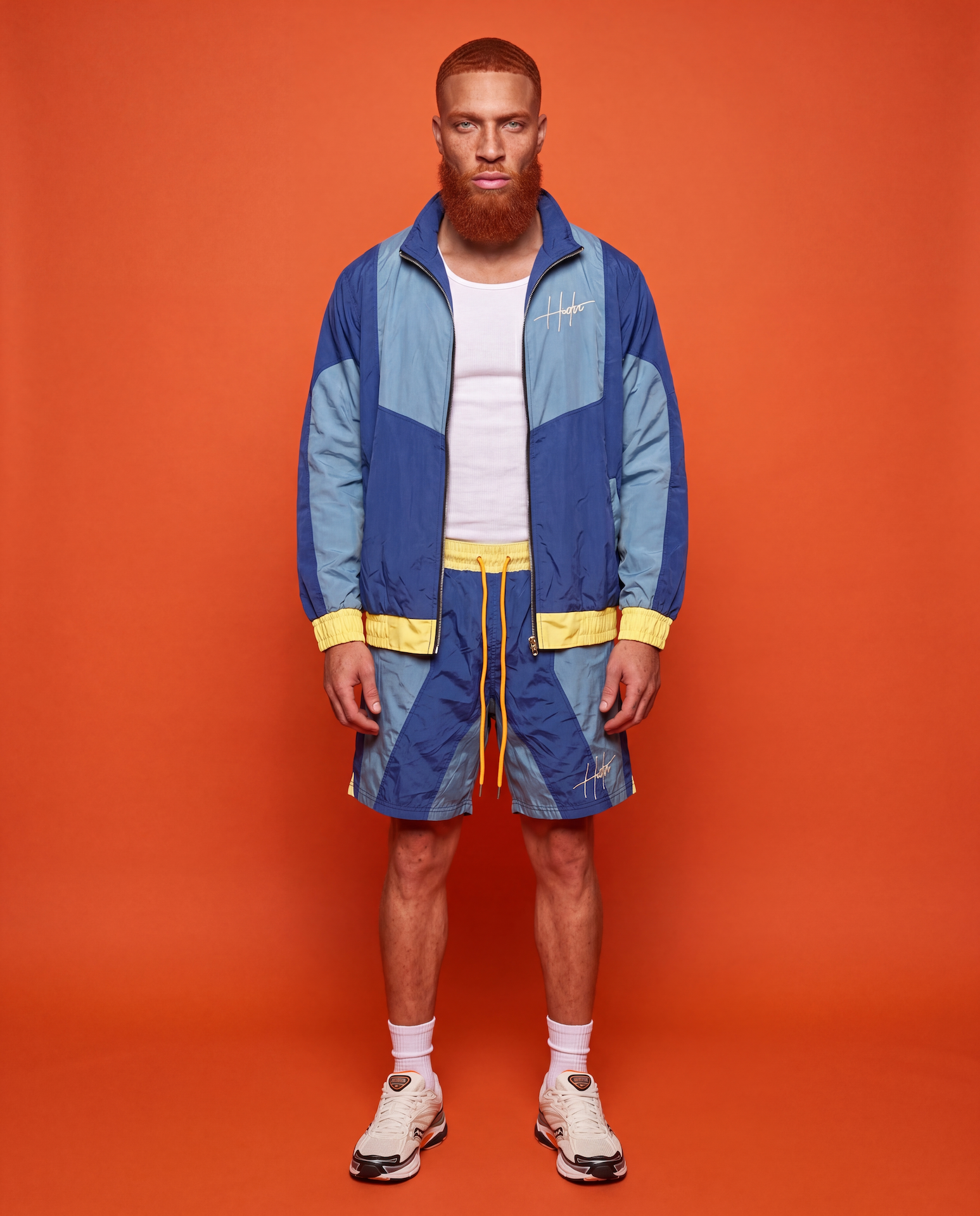 TRACK MEET "WINDBREAKER JACKET" BLUE