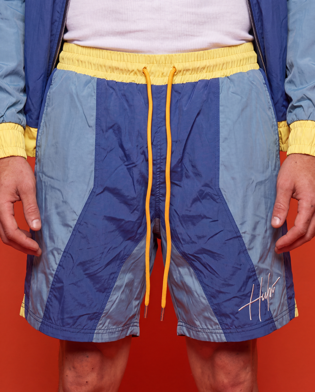 TRACK MEET "WINDBREAKER SHORTS" BLUE