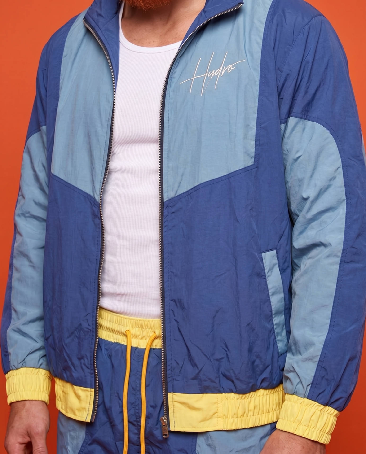 TRACK MEET "WINDBREAKER JACKET" BLUE